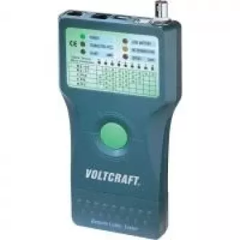 Voltcraft CT-5 Tester wielokablowy dla RJ-45, BNC, RJ-11, IEEE 1394, USB