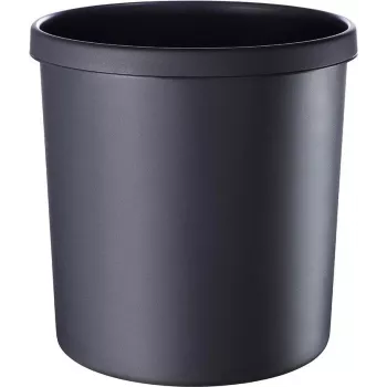 HELIT H6106495 Kosz na śmieci okrągły trudnopalny, 18 l, czarny