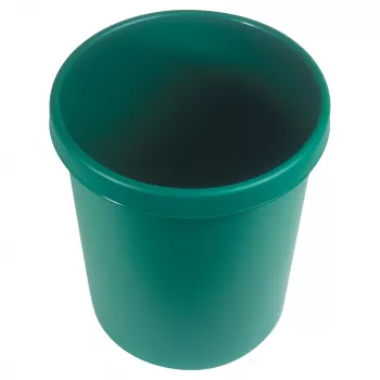 HELIT H61058-52 Okrągły plastikowy kosz na śmieci 18L zielony
