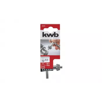 Klucz do uchwytu wiertarskiego KWB do uchwytów zębatych, S2, 10 mm zębatka, stal hartowana, czarny uchwyt 285820