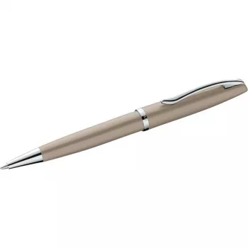 Długopis Pelikan Jazz Noble Elegance, metalowy w kolorze taupe, mechanizm skręcany, niebieski tusz średni 300010130