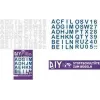 ROTH Litery do prasowania do samodzielnego wykonania rożka szkolnego z tkaniny, białe, alfabet A-Z, arkusz 150 x 210 mm, 1 arkusz 658116