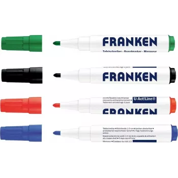 Marker do tablic suchościeralnych FRANKEN U-ACT! Line, okrągła końcówka, 3 mm, różne kolory, 1 sztuka Z1999
