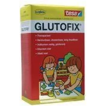 tesa Glutofix Klej w proszku dla dzieci, biały, 500 g, na bazie celulozy, rozpuszczalny w wodzie, bez rozpuszczalników, 1 sztuka 08658-00001-01
