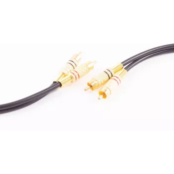 shiverpeaks BASIC-S kabel audio 2x RCA do 2x RCA, 5,0 m, czarny BS40225