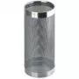 HELIT H2515500 Metalowy stojak na parasole, perforowany, chromowany, okrągły, średnica 240 mm, wysokość 490 mm