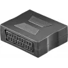 Adapter SCART Wentronic Goobay, SCART żeński do SCART żeński, 21-pin, czarny 50771