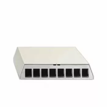 Obudowa panelu krosowego Rutenbeck PP-UM A-8 Ap rw, 8-portowa, natynkowa, czysta biel 23911108