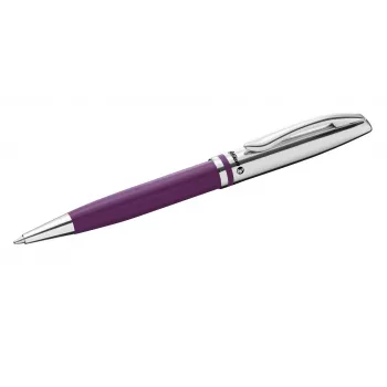 Długopis Pelikan Jazz Classic, fioletowy metal, mechanizm obrotowy, niebieski tusz, średni 300013899