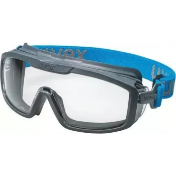 Okulary ochronne uvex i-guard+ Full Vision, przezroczyste soczewki, oprawa antracytowo-niebieska 9143267