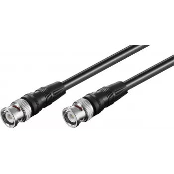 Wentronic Goobay kabel połączeniowy BNC, czarny, 2 m - BNC męski do BNC męski (50086)