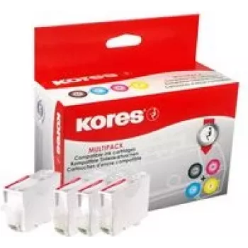 Kores G1577KIT Wielopak wkładów atramentowych do Canon PGI-580/CLI-581 - czarny, cyjan, magenta, żółty (4 x 12,2 ml)
