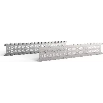 SCHROFF 23130084 zestaw montażowy do szafy Rack 19 inch – stal, cynkowany, 2 uchwyty, 4 śruby M4x10, 4 nakrętki M4, 4 podkładki, 4 podkładki plastikowe