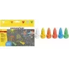 FABER-CASTELL EBERHARD FABER Kreda uliczna Mysz, 6 sztuk w tekturowym opakowaniu, ergonomiczny kształt myszy, jasne kolory, rozpuszczalna w wodzie - 1 sztuka (526561)