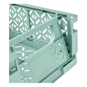 keeeper Mini Folding Box fritzi, rozmiar L, Nordic Green, 9,6 litra, składane dekoracyjne pudełko do przechowywania, bezpieczne dla żywności, 1 sztuka 1023431500000