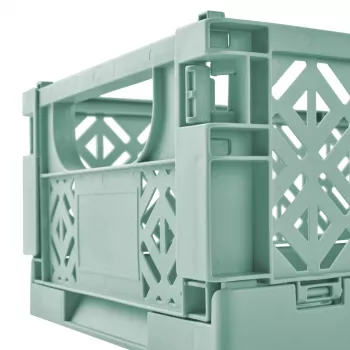keeeper Mini Folding Box fritzi, rozmiar L, Nordic Green, 9,6 litra, składane dekoracyjne pudełko do przechowywania, bezpieczne dla żywności, 1 sztuka 1023431500000