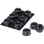 3M SJ 5009 MPBB Samoprzylepne okrągłe nóżki odbojowe, czarne, 22,3 mm średnicy x 10,1 mm wysokości, 6 sztuk