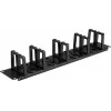 Renkforce RF-7116968 19 inch panel do zarządzania kablami w szafie Rack 2U obrotowe prowadnice kablowe 360° czarny