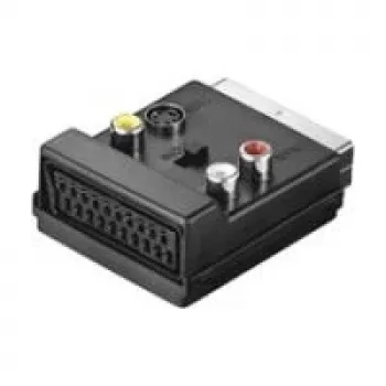 Wentronic AVK 198 adapter SCART na 3x RCA/S-Video, czarny 50312