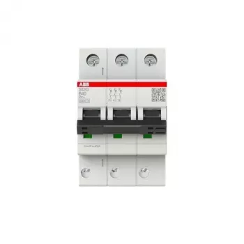 ABB SX203-B40 3-biegunowy wyłącznik nadprądowy miniaturowy, typ B, 40 A, 400 V AC, 6 kA
