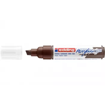 Edding 5000 Marker akrylowy Broad - brązowy - dłutko - bardzo gruby - 5-10 mm 4-5000907