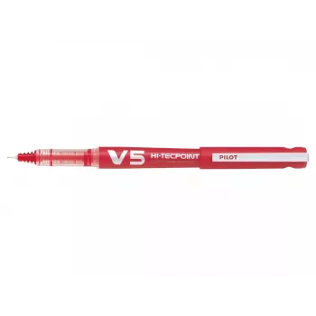 PILOT V5 Hi-Tecpoint Begreen Długopis kulkowy, czerwony tusz, linia 0,3 mm, wielokrotnego napełniania, czerwony korpus 442797