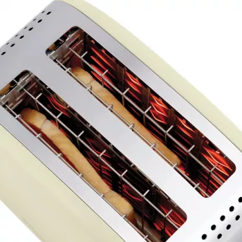 Russell Hobbs 26551-56 toster na 2 kromki, extra szerokie otwory, funkcja rozmrażania i podgrzewania