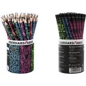 FABER-CASTELL EBERHARD FABER NEON ołówki grafitowe HB, 72 szt. w okrągłym etui, wkład 2,0 mm, bezdrzewne 511899