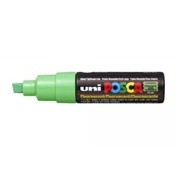 POSCA PC-8K Marker pigmentowy Neon Green ze ściętą końcówką 8,0 mm PC8K V FLUO