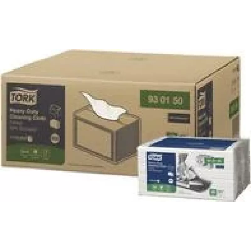 TORK Extra Strong Chusteczki Czyszczące Białe W8, 8 x 50 Chusteczek 930150, Razem 400 Chusteczek