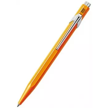 Caran d'Ache 849 PopLine Fluo Długopis, Fluo Pomarańczowy, Niebieski Tusz, Średni 849.030