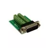 EXSYS EX-49010 Adapter z 15-pinowego żeńskiego D-SUB na 16-pinowy blok zacisków śrubowych, zielony/srebrny