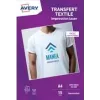 Papier do transferu na koszulki Avery A4 biały do jasnych tkanin, drukarki laserowe, 15 arkuszy (C9403-15)