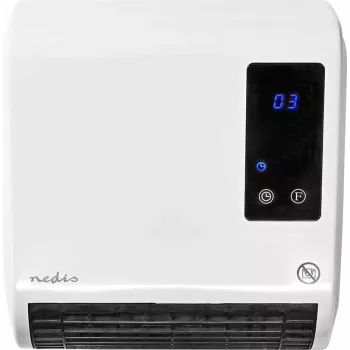 Nedis HTBA20WT Ceramiczny grzejnik wentylatorowy 1500 W biało-szary do 20 m²