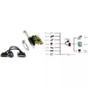 Karta PCIe EXSYS EX-44343 – 2x RS-232 szeregowy + 1x równoległy