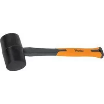 Młotek gumowy Bradas 450 g antracytowy/pomarańczowy 340 mm rękojeść z włókna szklanego antypoślizgowa okładzina TPR DIY-HF6045
