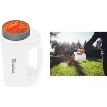Bradas Ręczna Mini Siewnik WHITE LINE, 2 litry, biały/antracyt, plastik, ergonomiczny uchwyt, 1 sztuka (WL-SE101)