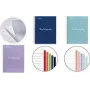 MIQUELRIUS College Block Notebook EMOTIONS, DIN A4, morski, w kratkę, 120 kartek, 90 gsm, oprawa spiralna, perforowany, dziurkowany na 4 otwory MR46063