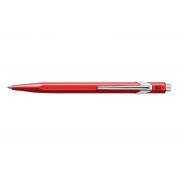 Caran d'Ache 849 Classic Line Długopis, Czerwony Korpus, Niebieski Tusz, Średni 849.070