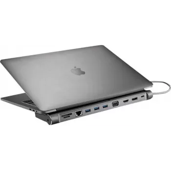 XTREMEMAC XWH-CDH-13 12-portowa stacja dokująca USB-C Space Gray