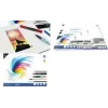 Blok papieru akwarelowego KANGARO K-5301, 170 x 240 mm, 16 arkuszy, 300 g/m², kremowobiały, klejony z 3 stron