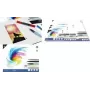 Blok papieru akwarelowego KANGARO K-5301, 170 x 240 mm, 16 arkuszy, 300 g/m², kremowobiały, klejony z 3 stron