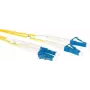 Kabel światłowodowy ACT 0,25m LSZH jednomodowy OS2 duplex LC RL9952