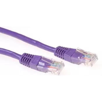 ACT IB4715 kabel sieciowy Cat5e U/UTP, RJ45, fioletowy, 15 m