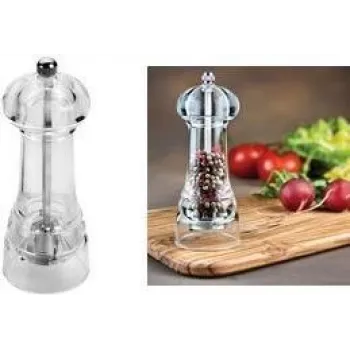 Młynek do przypraw METALTEX Spice Line 140 mm przezroczysty akryl z chromowanym metalem 252814010