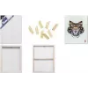 Podobrazie na blejtramie 3D KANGARO K-820021, 500 x 600 mm, głęboka krawędź 37 mm, 100% bawełna 380 g/m², gruntowane trójwarstwowo gesso, białe, 1 sztuka