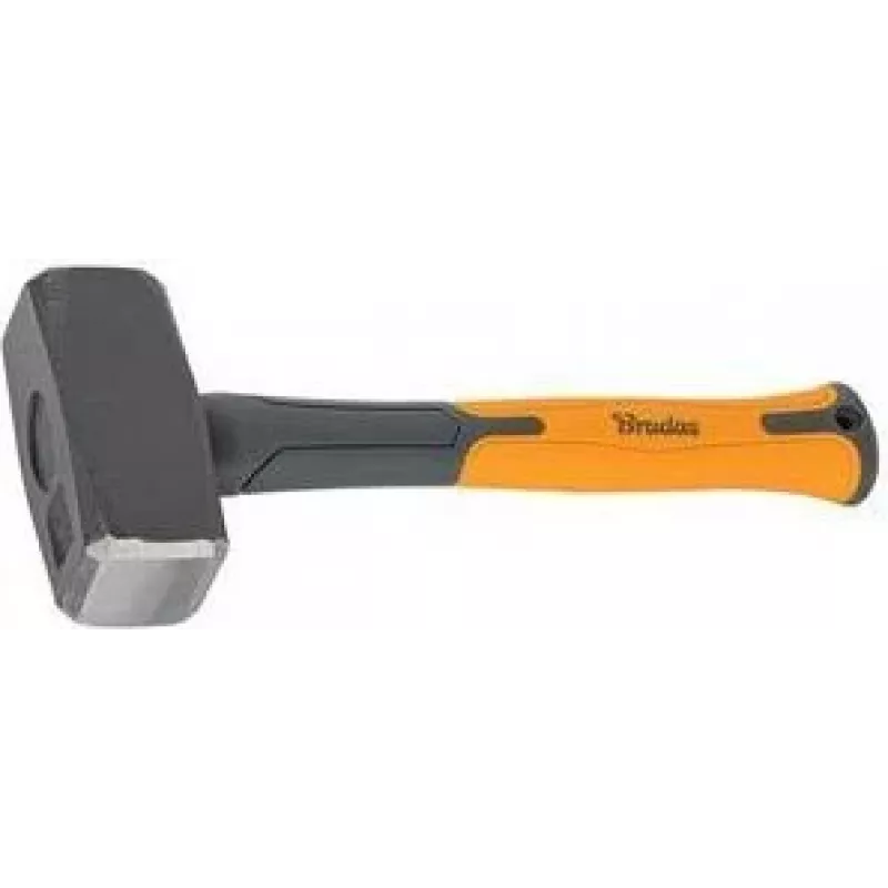 Młotek dwuręczny Bradas DIY-HF5100, głowica 1000 g, antracytowo-pomarańczowy, 280 mm trzonek z włókna szklanego z antypoślizgowym uchwytem TPR, 1 sztuka