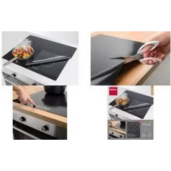 Mata ochronna na płytę indukcyjną Metaltex 610 x 520 mm Czarny Włókno szklane z powłoką silikonową 252495000