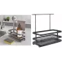 Metaltex Tokyo LAVA organizer na zlew, matowy czarny, metal, odporny na rdzę, odporny na uderzenia, 1 sztuka 352902000