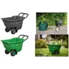 Bradas HANDY-GO Taczka ogrodowa 90 L Zielona, ładowność 150 kg, plastikowa skrzynia, stalowa rama, pneumatyczne koło TQ-WB090GR